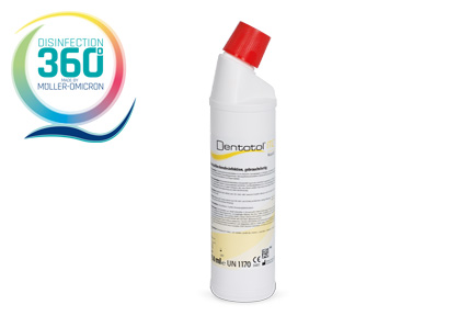 Dentotol MD liquid with disinfection 360 degree logo
