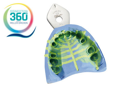 Impression with disinfection 360 ° logo